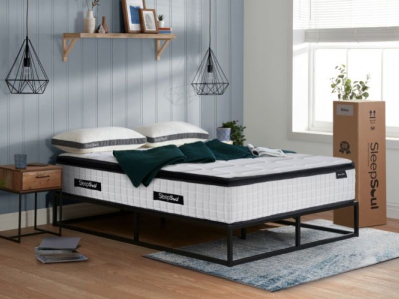 Birlea Sleepsoul Bliss 2000 Pocket And Memory Foam Pillow Top 6ft Super Kingsize Mattress