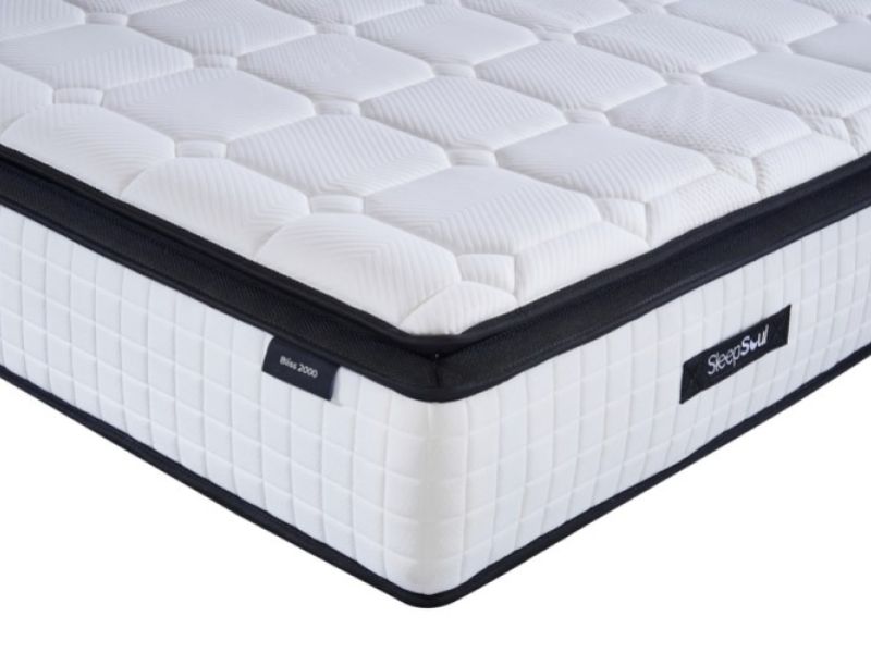 Birlea Sleepsoul Bliss 2000 Pocket And Memory Foam Pillow Top 6ft Super Kingsize Mattress