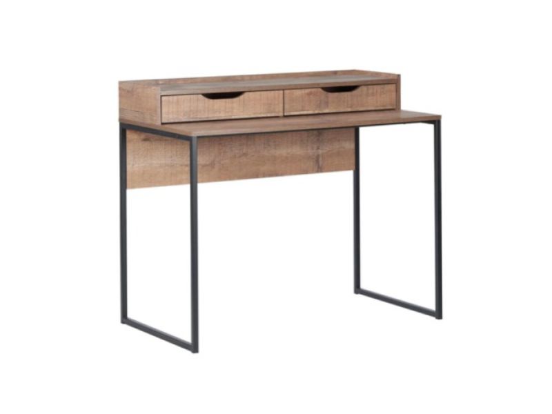 Birlea Urban Rustic Office Desk With Drawers
