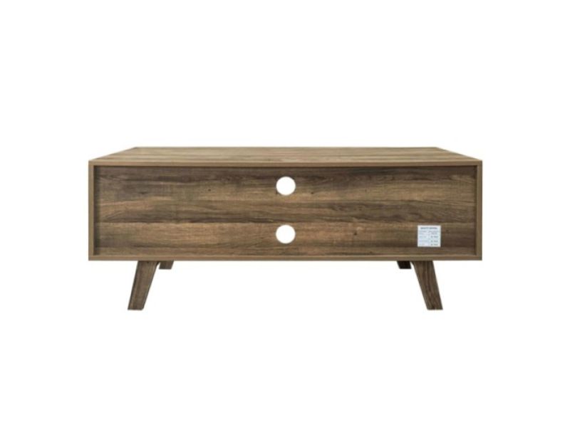 Birlea Shard TV Unit In Walnut And Black