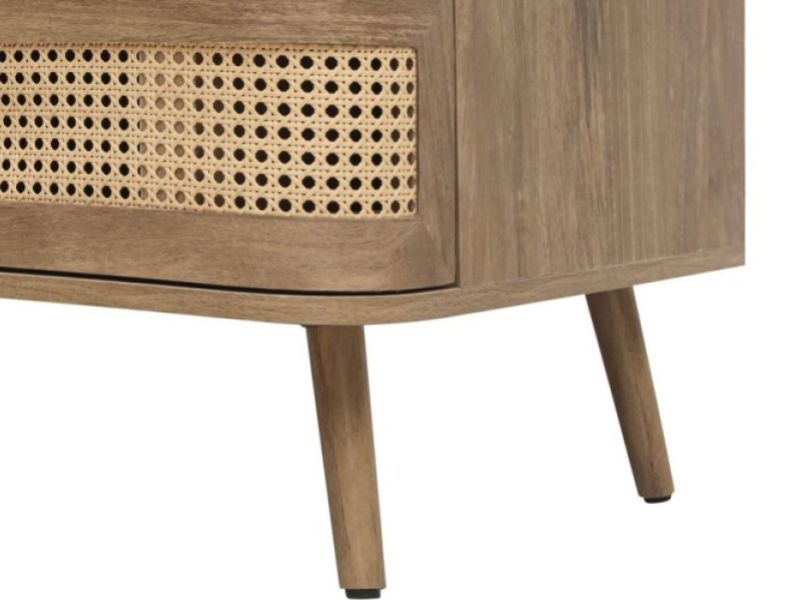 Birlea Noah Rattan 2 Door 1 Drawer Wardrobe