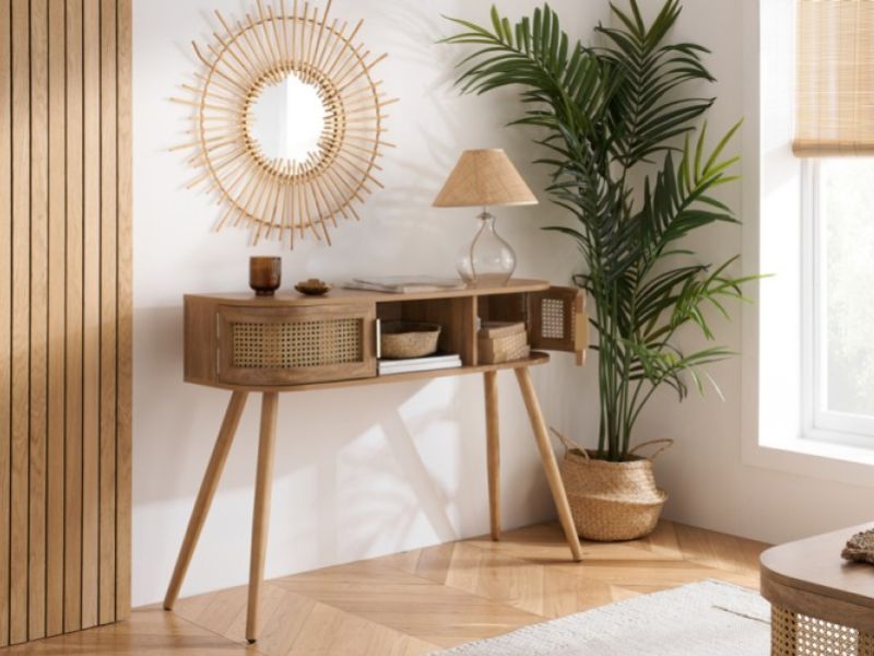 Birlea Noah Rattan Console Table
