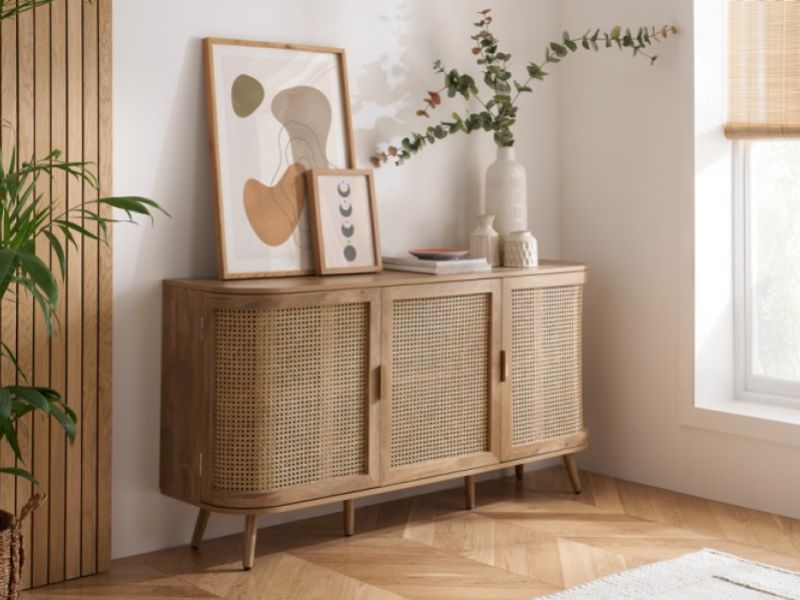 Birlea Noah Rattan 3 Door Sideboard