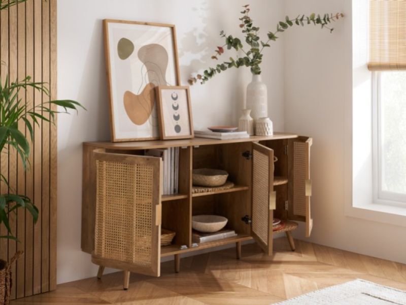 Birlea Noah Rattan 3 Door Sideboard