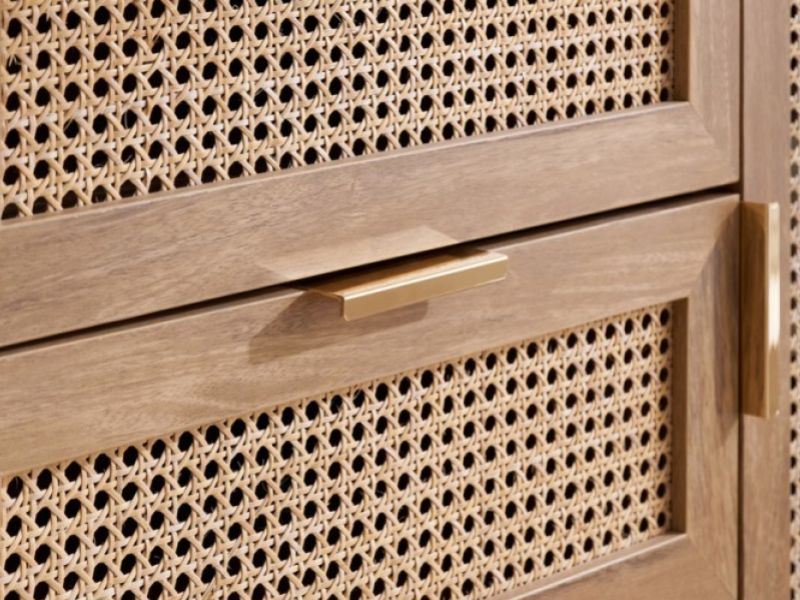 Birlea Noah Rattan 2 Door 3 Drawer Sideboard