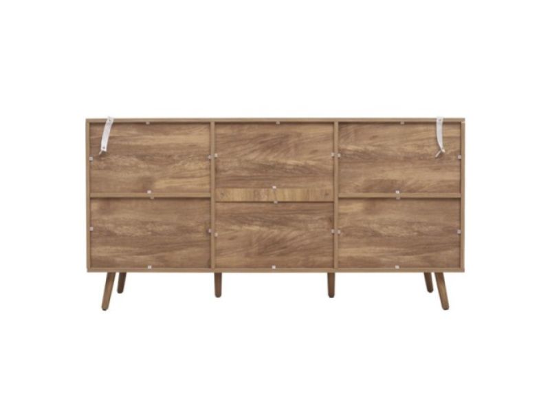 Birlea Noah Rattan 2 Door 3 Drawer Sideboard