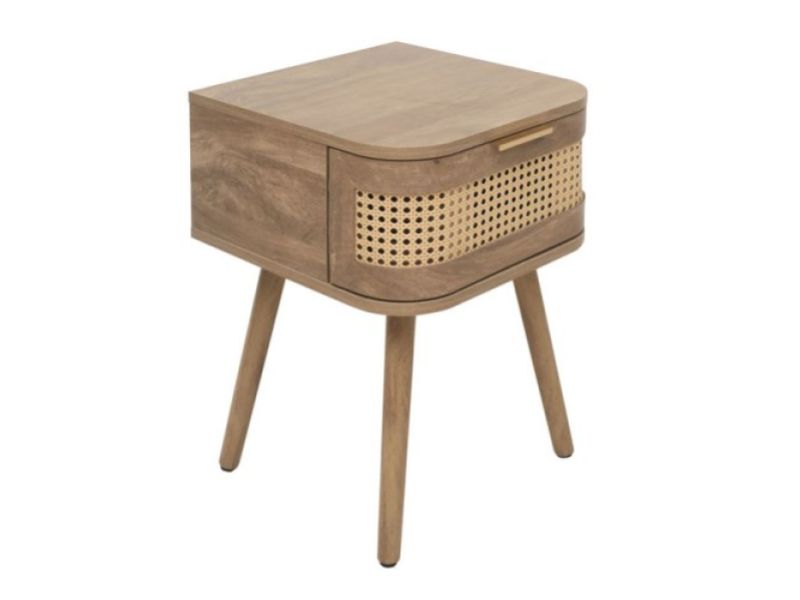 Birlea Noah Rattan 1 Drawer Bedside