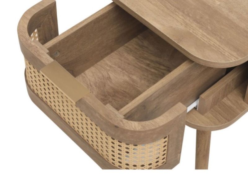Birlea Noah Rattan 1 Drawer Bedside
