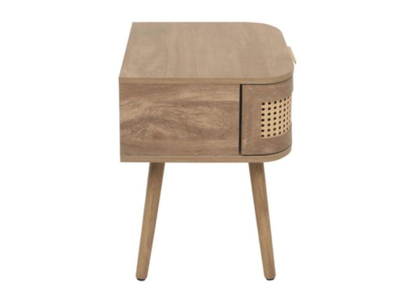 Birlea Noah Rattan 1 Drawer Bedside