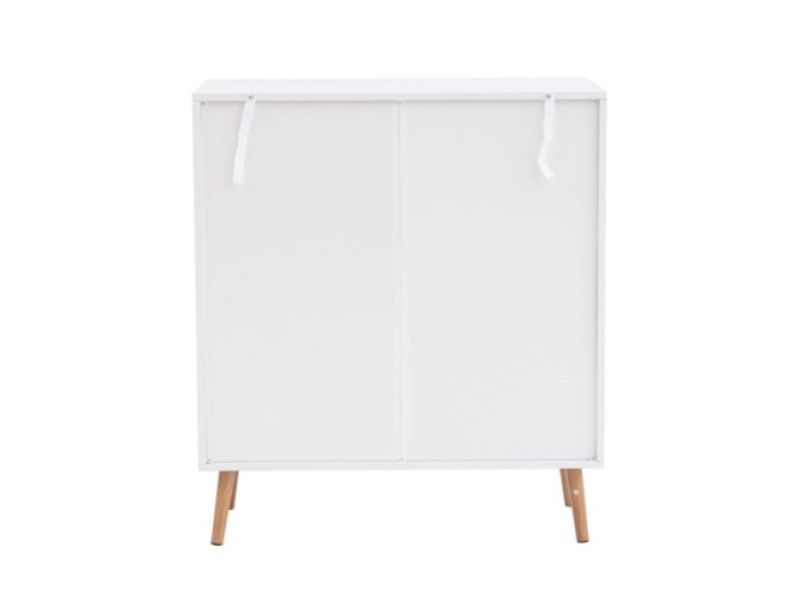 Birlea Croxley Rattan And White Finish 5 Drawer Chest