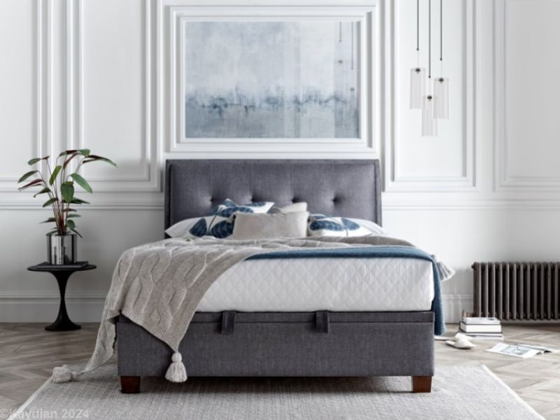 Kaydian Accent 5ft Kingsize Vogue Grey Ottoman Storage Bed