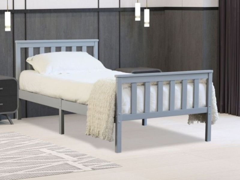 Flintshire Marnel 3ft Single Grey Wooden Bed Frame