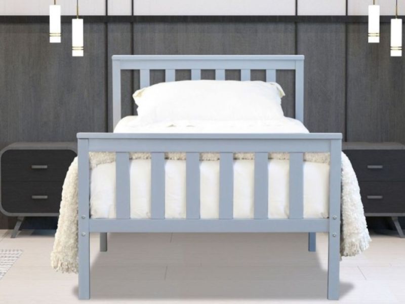 Flintshire Marnel 3ft Single Grey Wooden Bed Frame