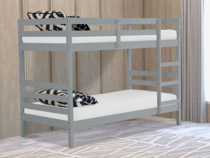 Flintshire Bailey Grey Wooden Bunk Bed