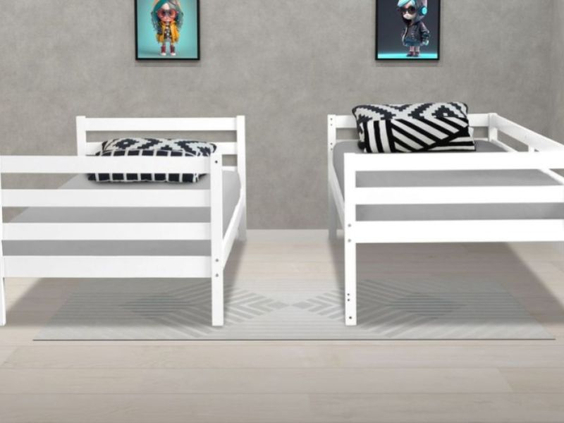 Flintshire Bailey White Wooden Bunk Bed