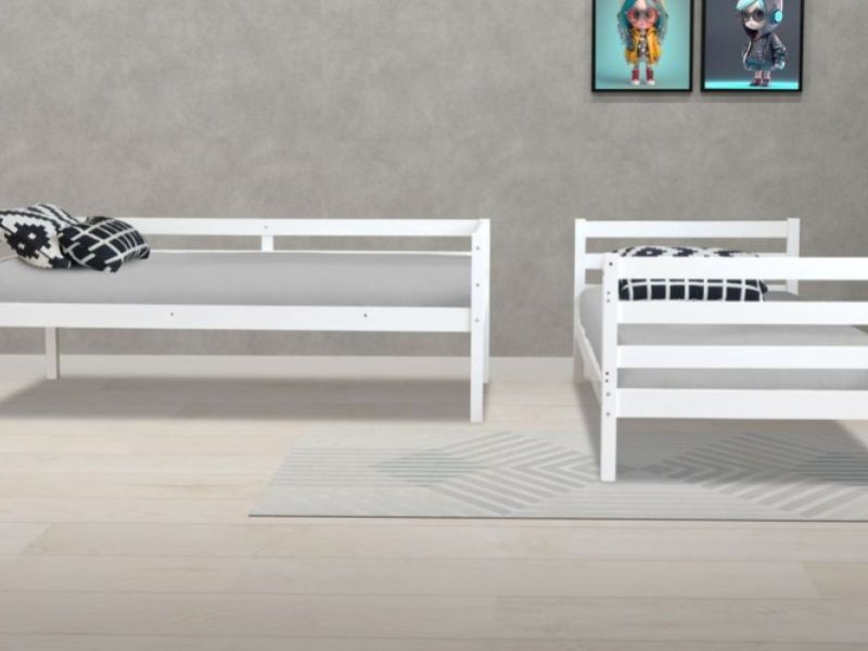 Flintshire Bailey White Wooden Bunk Bed