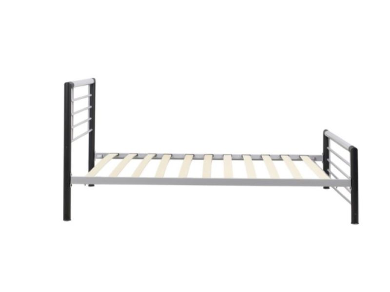 Birlea Faro 3ft Single Black And Silver Metal Bed Frame
