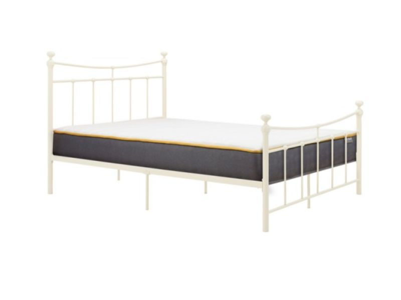 Birlea Emily 4ft Small Double Cream Metal Bed Frame