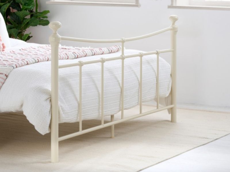 Birlea Emily 4ft Small Double Cream Metal Bed Frame
