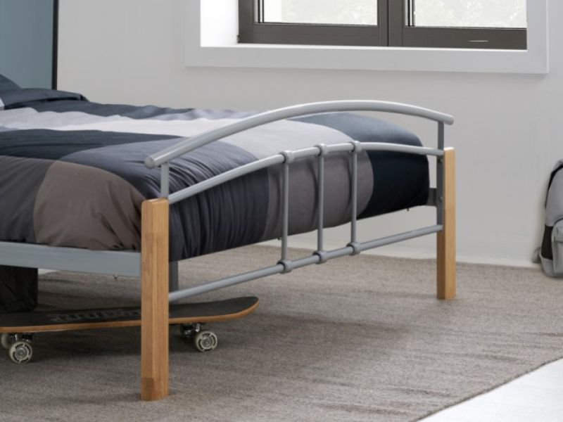 Birlea Tetras 5ft Kingsize Silver Metal Bed Frame