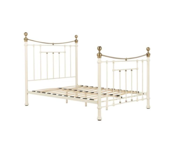 Birlea Bronte 5ft Kingsize Cream Metal Bed Frame