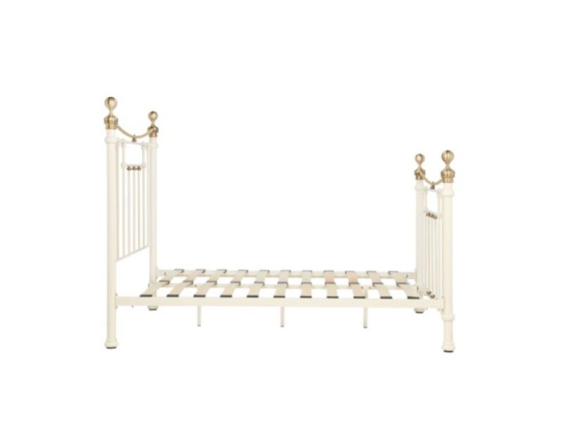 Birlea Bronte 5ft Kingsize Cream Metal Bed Frame