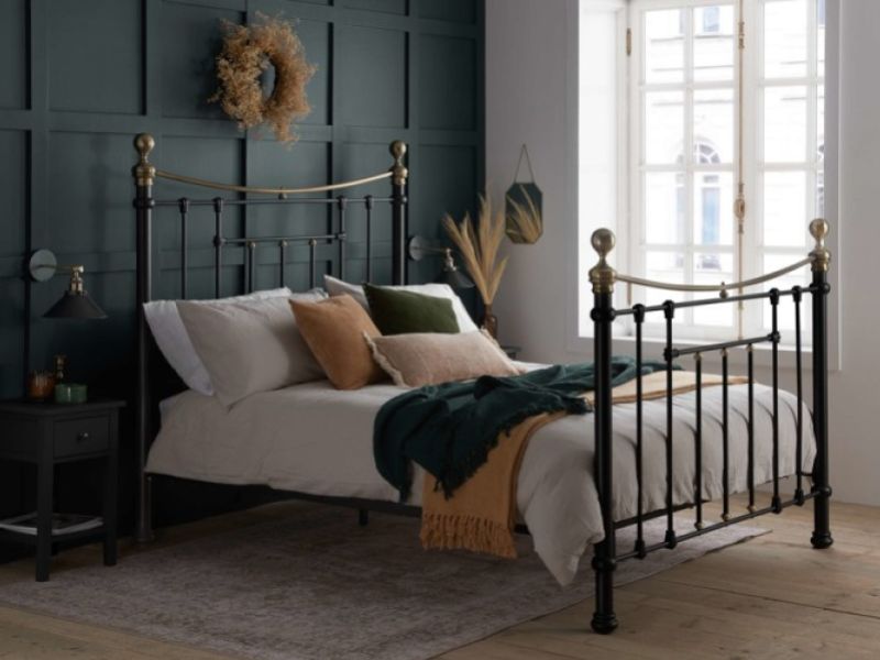 Birlea Bronte 5ft Kingsize Black Metal Bed Frame