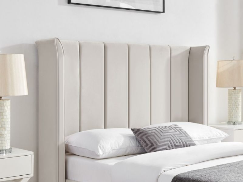 Limelight Polaris 4ft6 Double Natural Fabric Bed Frame