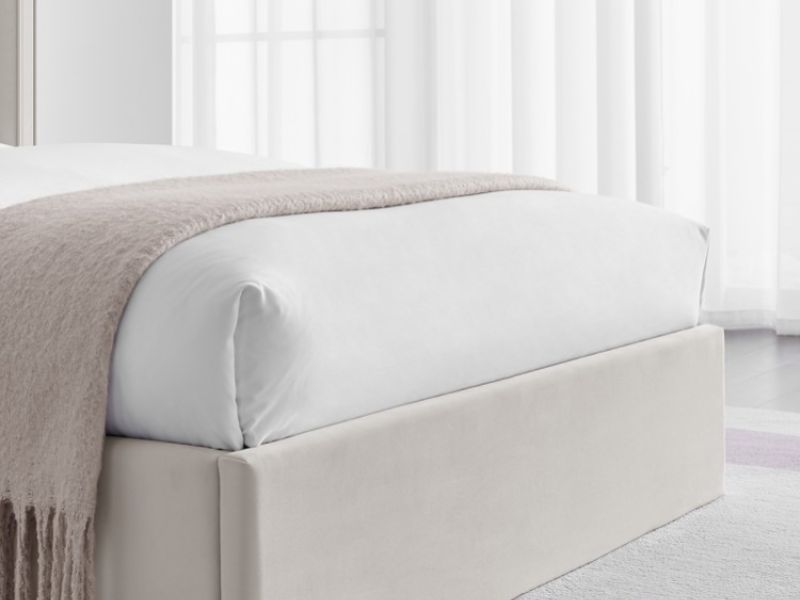 Limelight Polaris 4ft6 Double Natural Fabric Ottoman Bed Frame