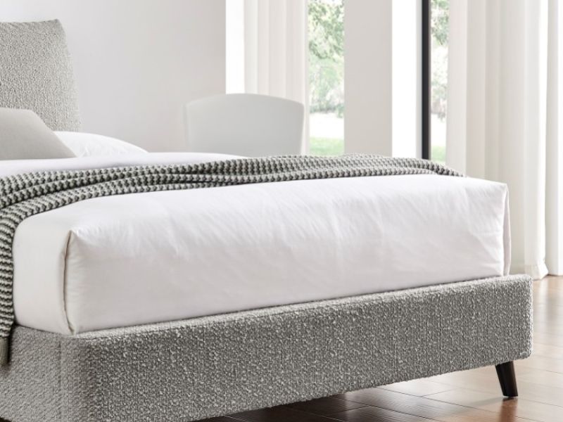 Limelight Luna 5ft Kingsize Dove Grey Boucle Fabric Bed Frame