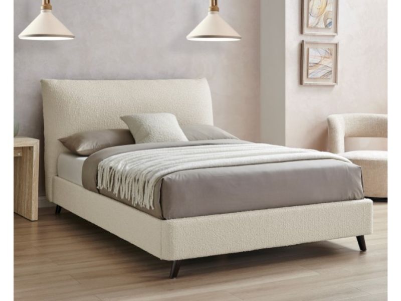 Limelight Luna 5ft Kingsize Ivory Boucle Fabric Bed Frame