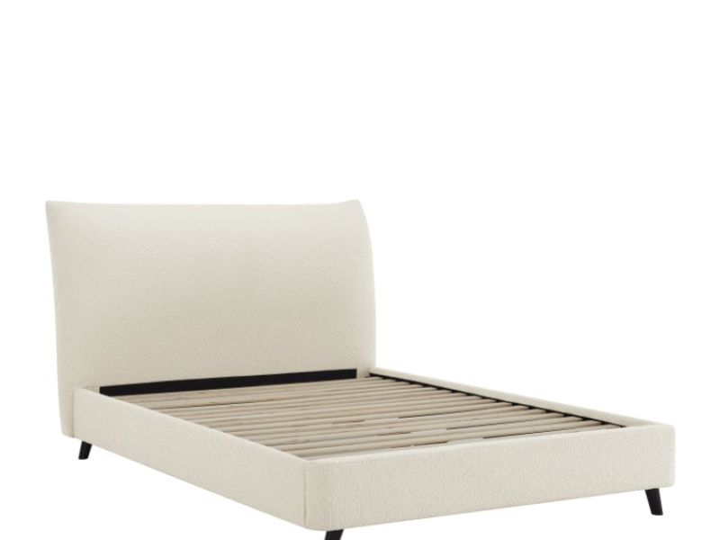 Limelight Luna 5ft Kingsize Ivory Boucle Fabric Bed Frame