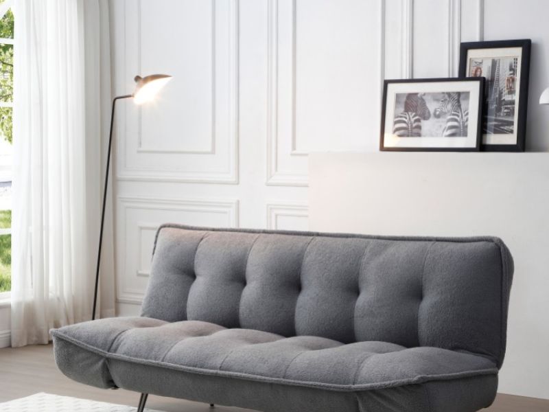 Limelight Remi Sofa Bed In Grey Fabric
