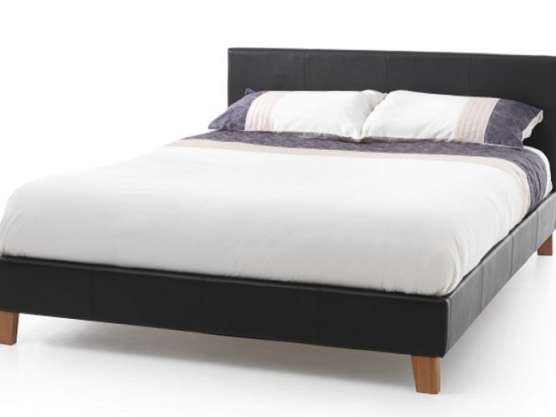 Serene Tivoli 6ft Super Kingsize Brown Faux Leather Bed Frame