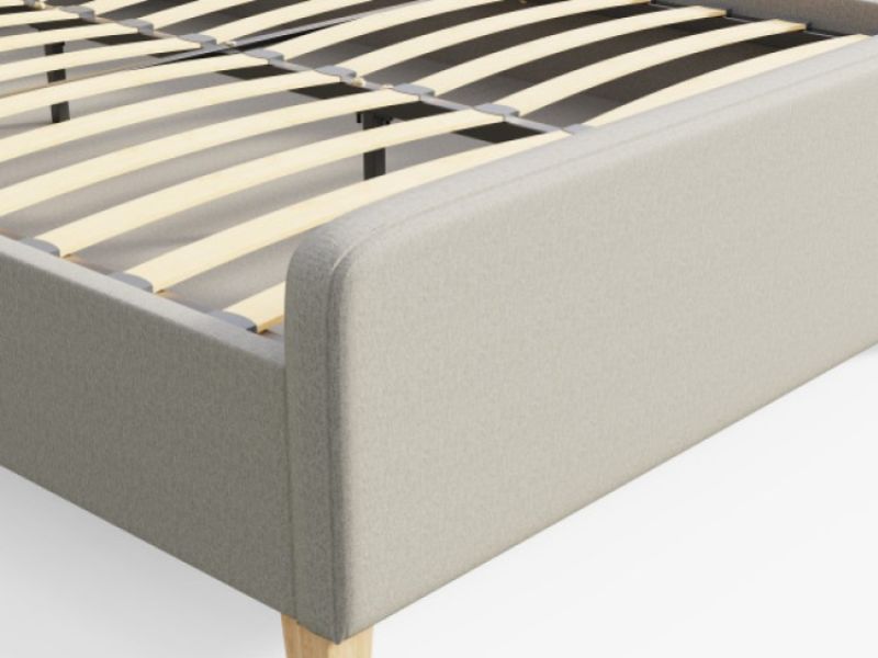 GFW Ashbourne 4ft6 Double Natural Fabric Bed Frame