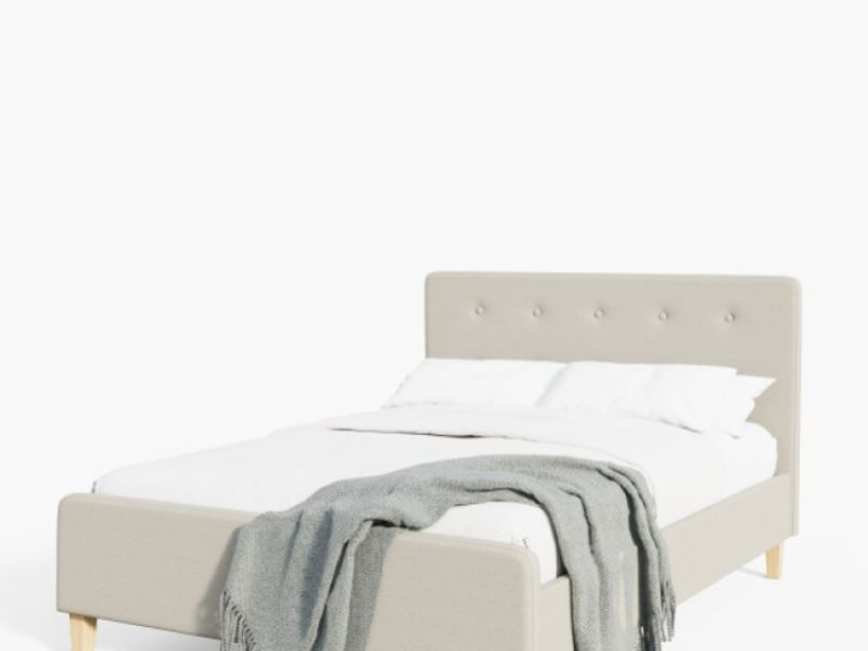 GFW Ashbourne 4ft6 Double Natural Fabric Bed Frame