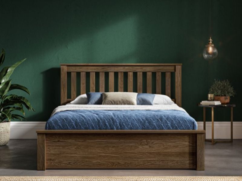 Emporia Monaco 6ft Super Kingsize Warm Oak Ottoman Bed Frame