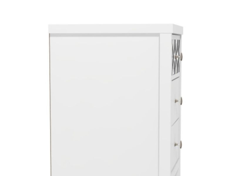 GFW Arianna 3 Drawer Bedside Table White