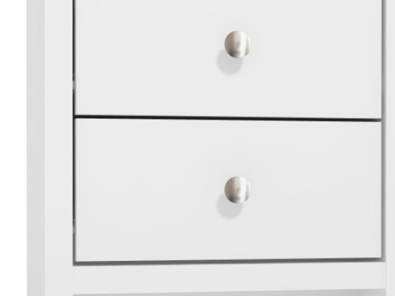 GFW Arianna 3 Drawer Bedside Table White