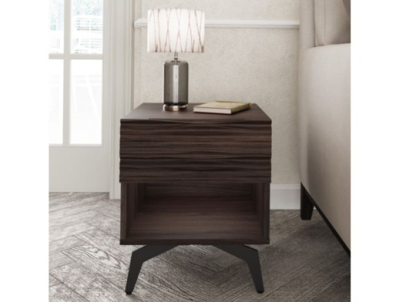 GFW Bantham Lamp Table Dark Walnut
