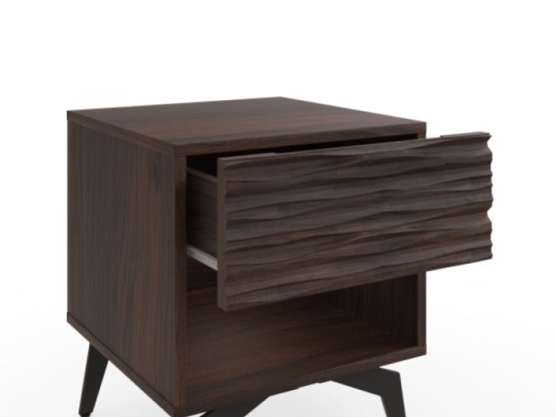 GFW Bantham Lamp Table Dark Walnut