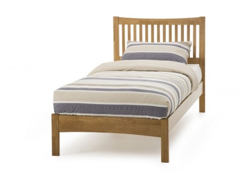 Serene Mya Honey Oak Finish 3ft Single Wooden Bed Frame