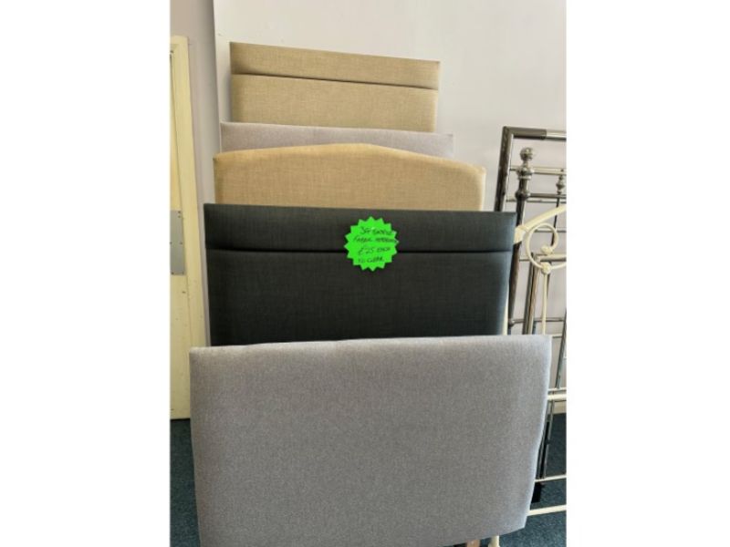 STORE CLEARANCE 3ft Single Fabric Headboards