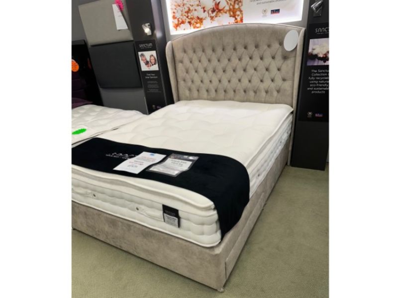 STORE CLEARANCE Sanctum Princely 8000 Pocket 5ft Kingsize 2 Drawer Bed With Headboard