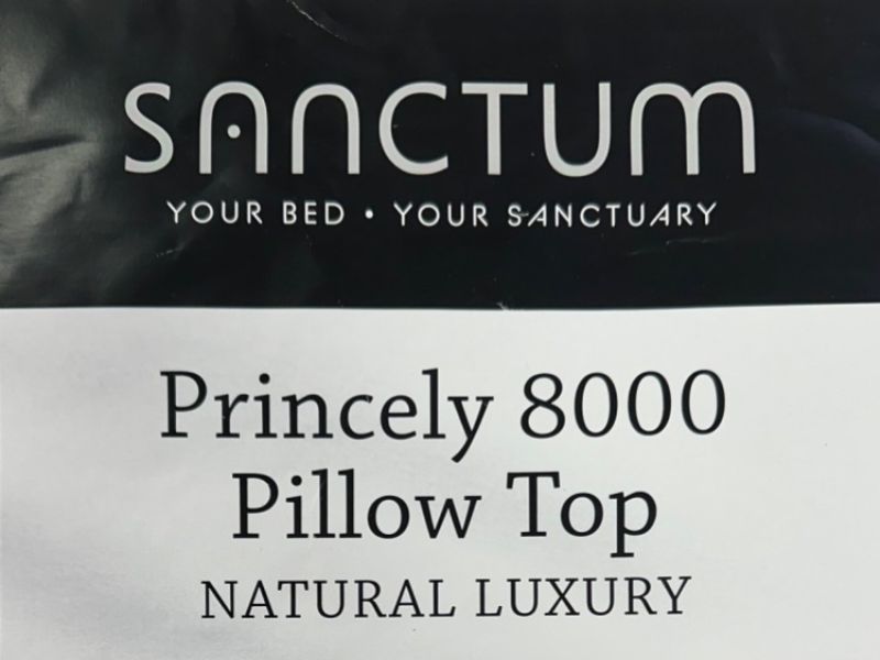 STORE CLEARANCE Sanctum Princely 8000 Pocket 5ft Kingsize 2 Drawer Bed With Headboard