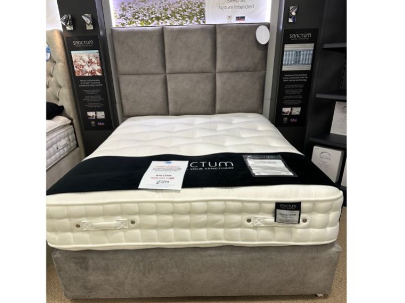STORE CLEARANCE Sanctum Stately 14000 Pocket 5ft Kingsize 2 Drawer Bed With Headboard
