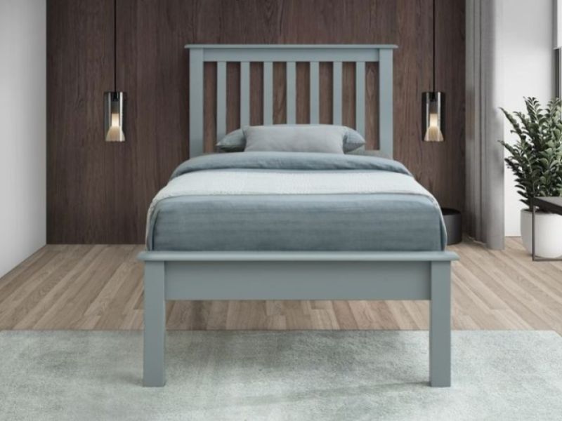 Flintshire Rossett 3ft Single Grey Wooden Bed Frame