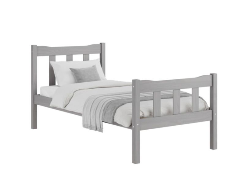 LPD Havana 3ft Single Grey Wooden Bed Frame