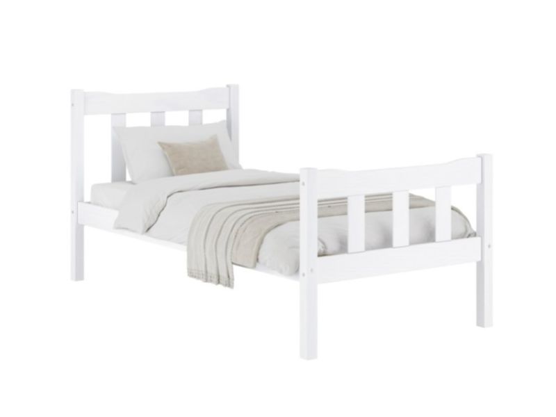 LPD Havana 3ft Single White Wooden Bed Frame
