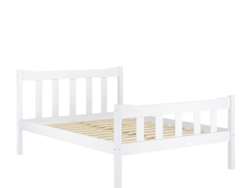 LPD Havana 5ft Kingsize White Wooden Bed Frame